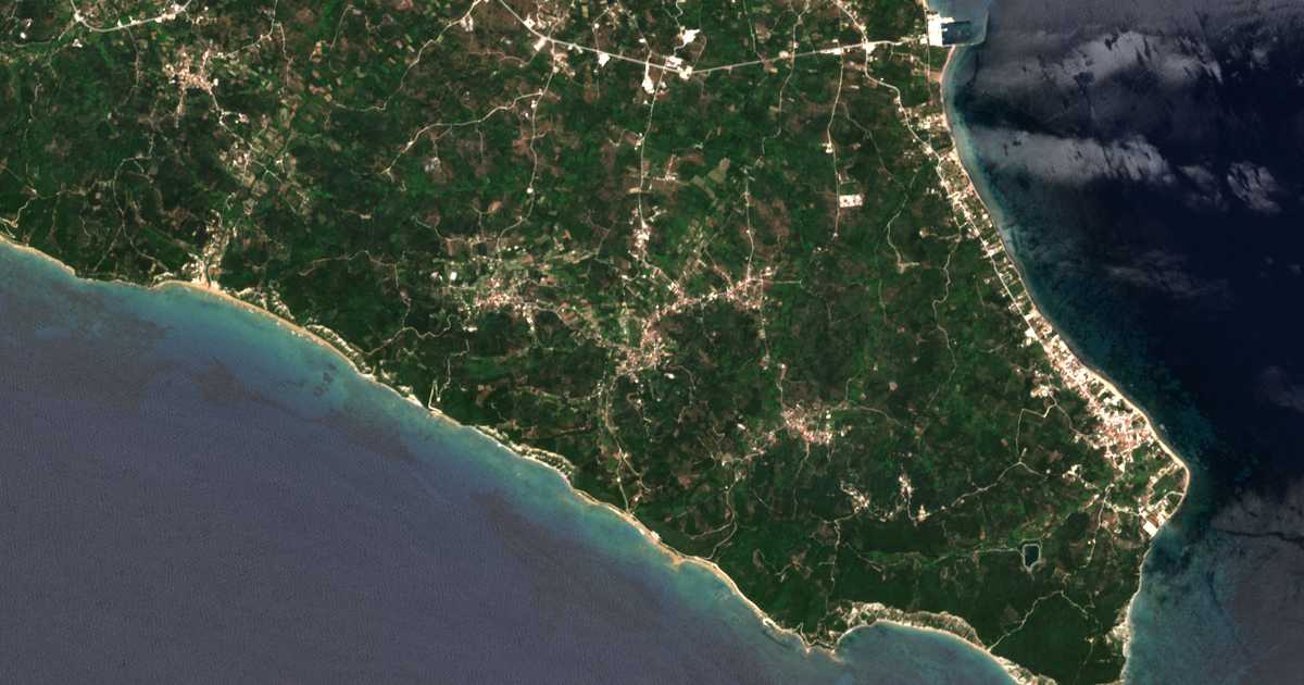 Satelitska karta: Palaiochórion