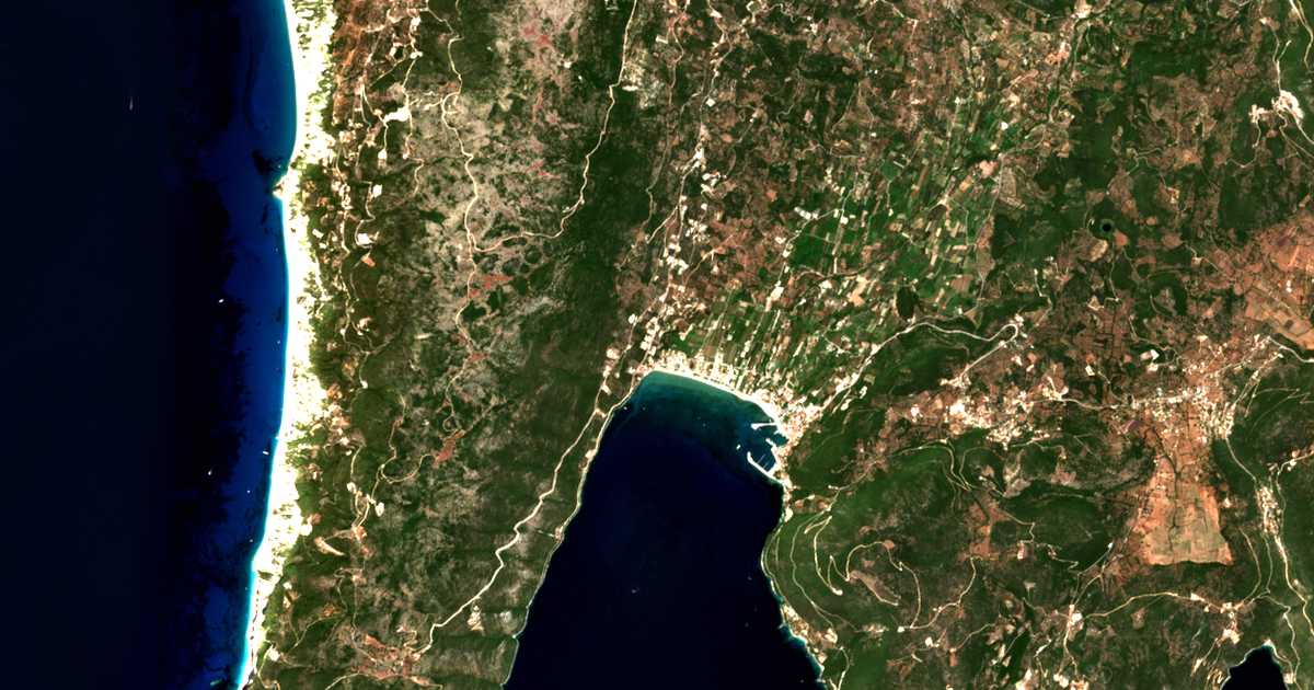 Satelitska karta: Pónti Agíou Pétrou