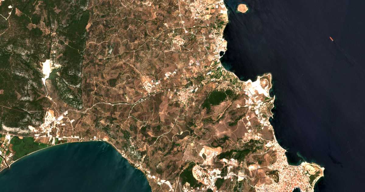 Satelitska karta: Mória
