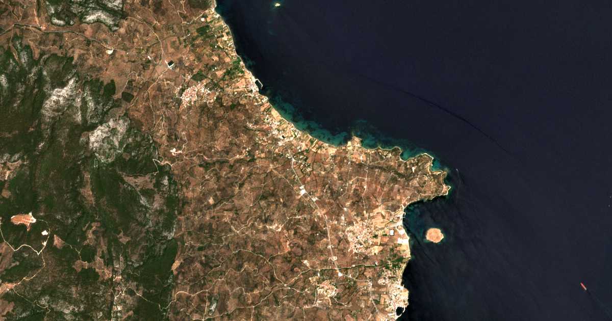 Satelitska karta: Pýrgoi Thermís