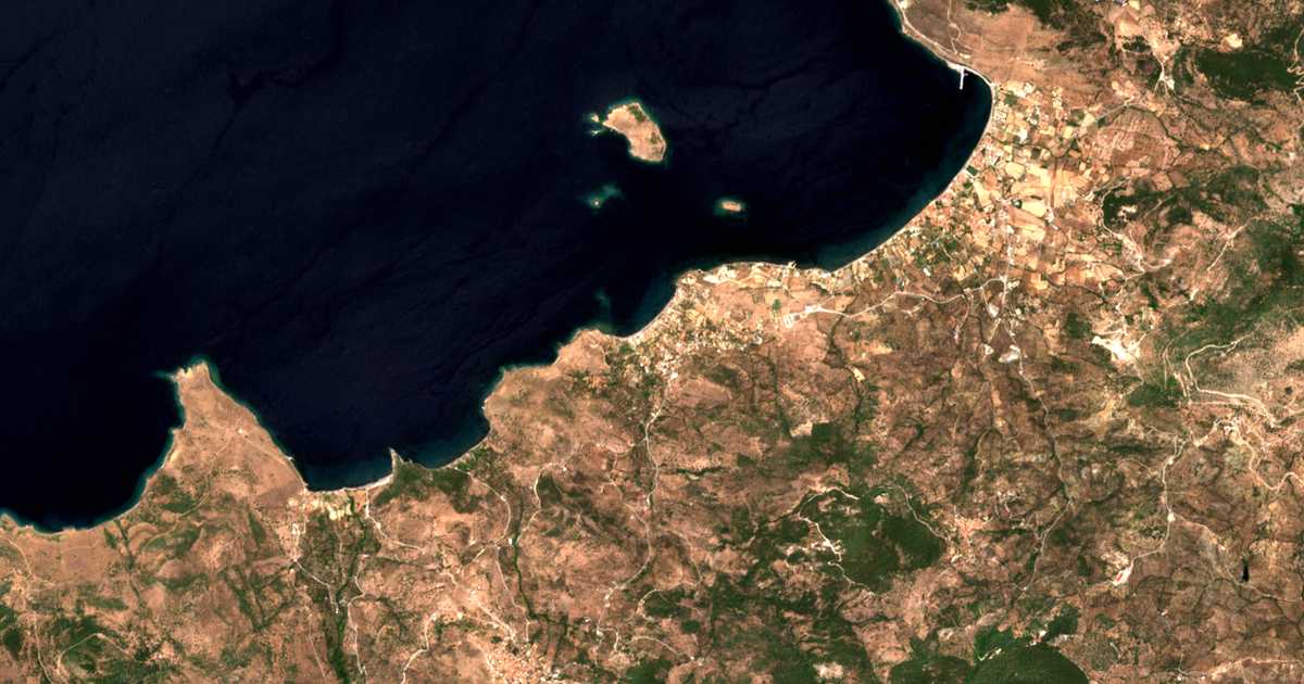 Satelitska karta: Ánaxos Skoutárou