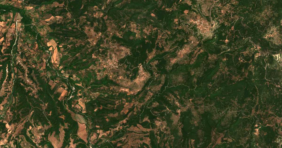 Satelitska karta: Kokkorás