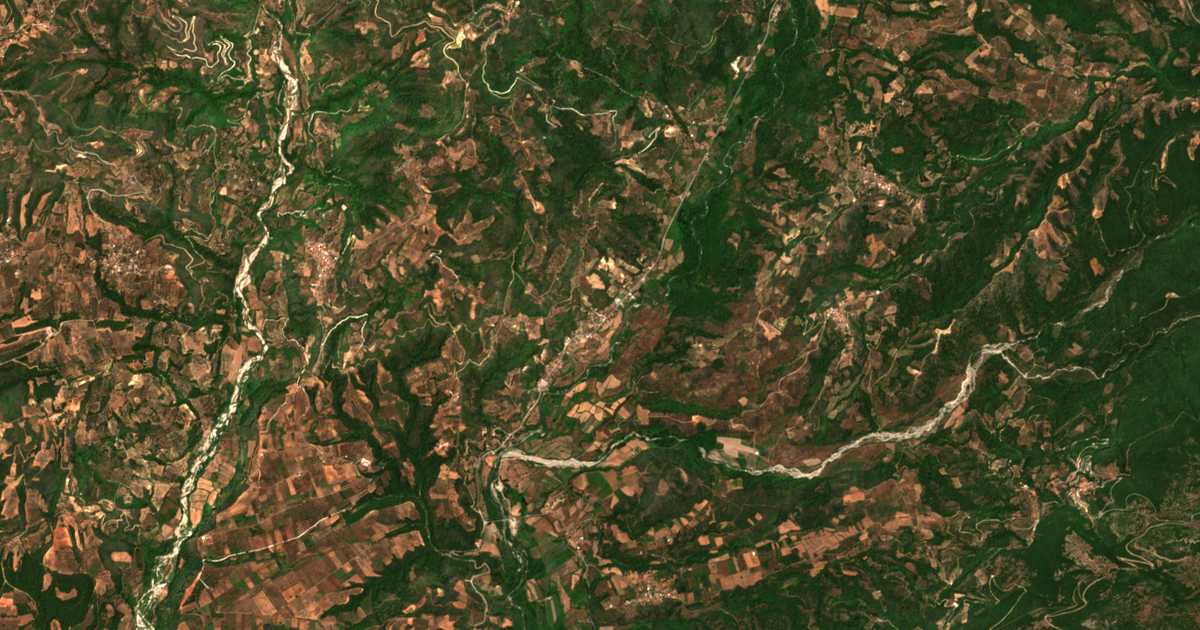 Satelitska karta: Néa Dáfni