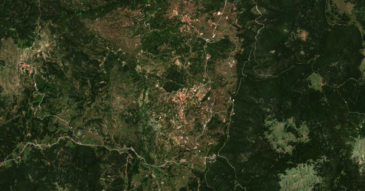 Satelitska karta: Vytína