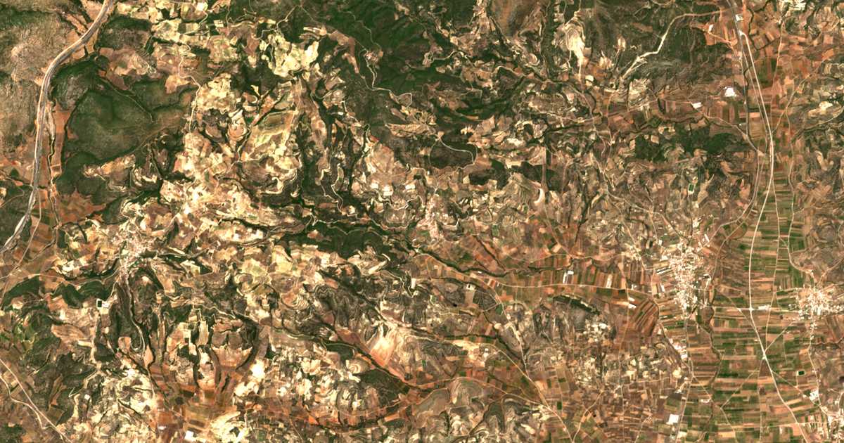 Satelitska karta: Bórsas