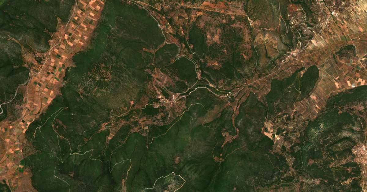 Satelitska karta: Platánion