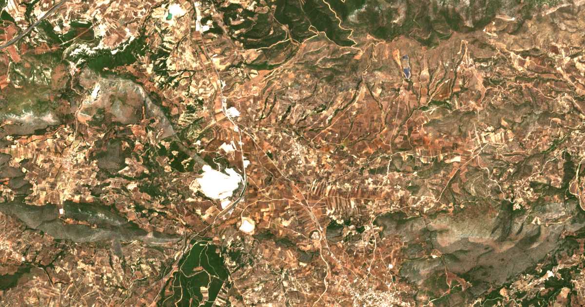 Satelitska karta: Alamánnos