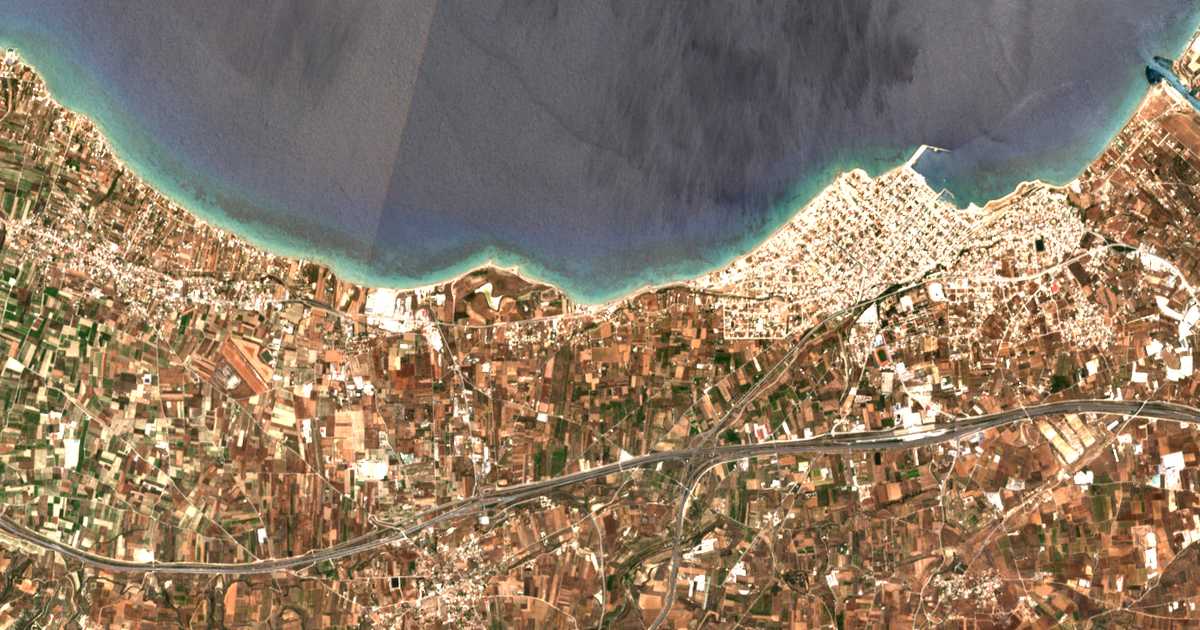 Satelitska karta: Archaío Limáni