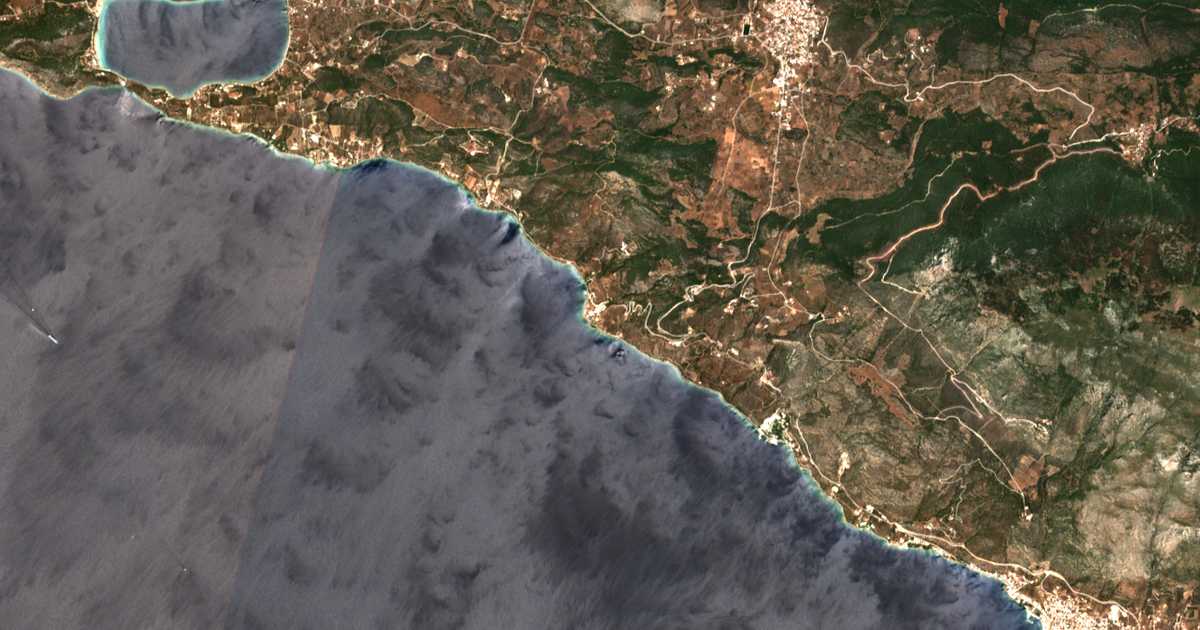 Satelitska karta: Flámpouro