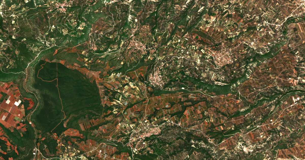 Satelitska karta: Mégas Váltos