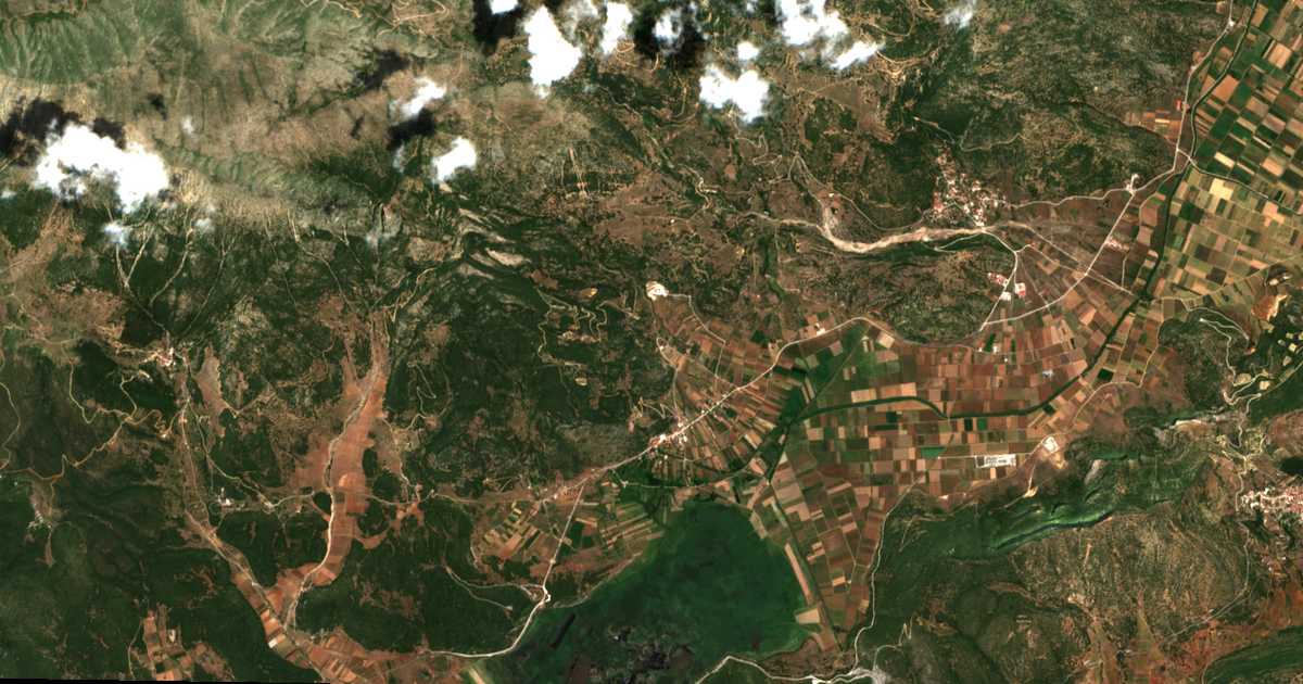 Satelitska karta: Stymfalía