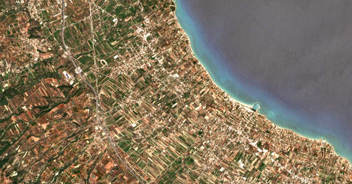 Satelitska karta: Kokkónion