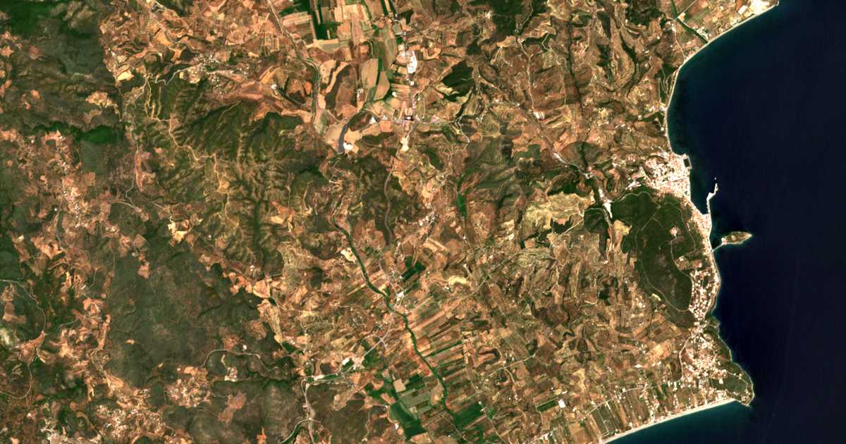 Satelitska karta: Ágios Vasíleios