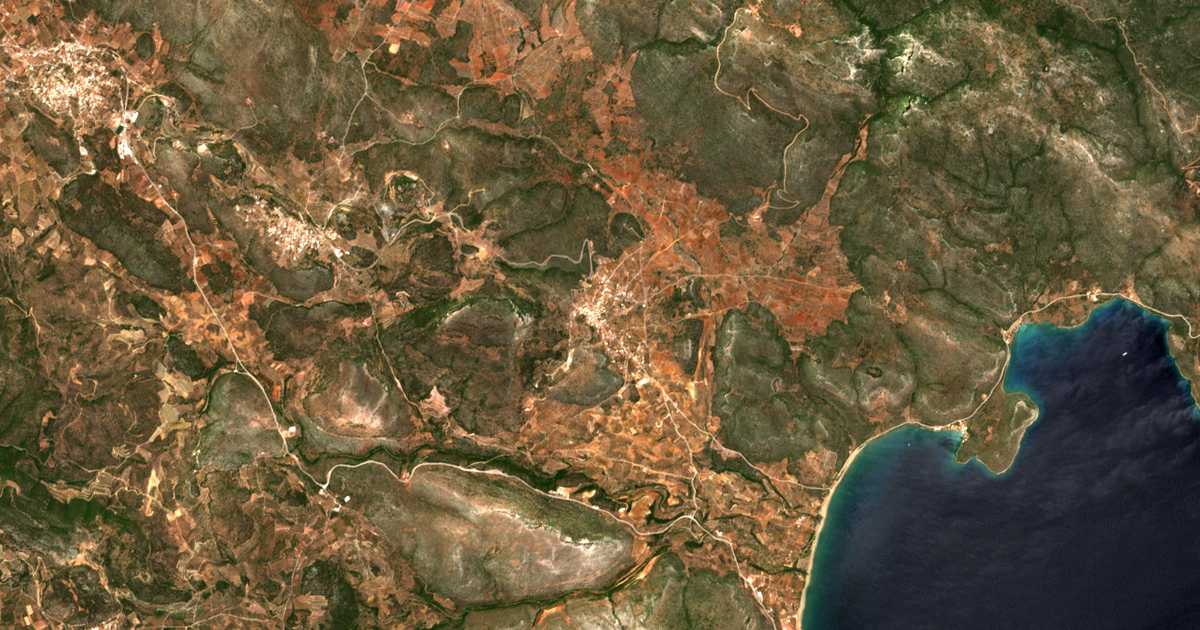 Satelitska karta: Ágios Ioánnis