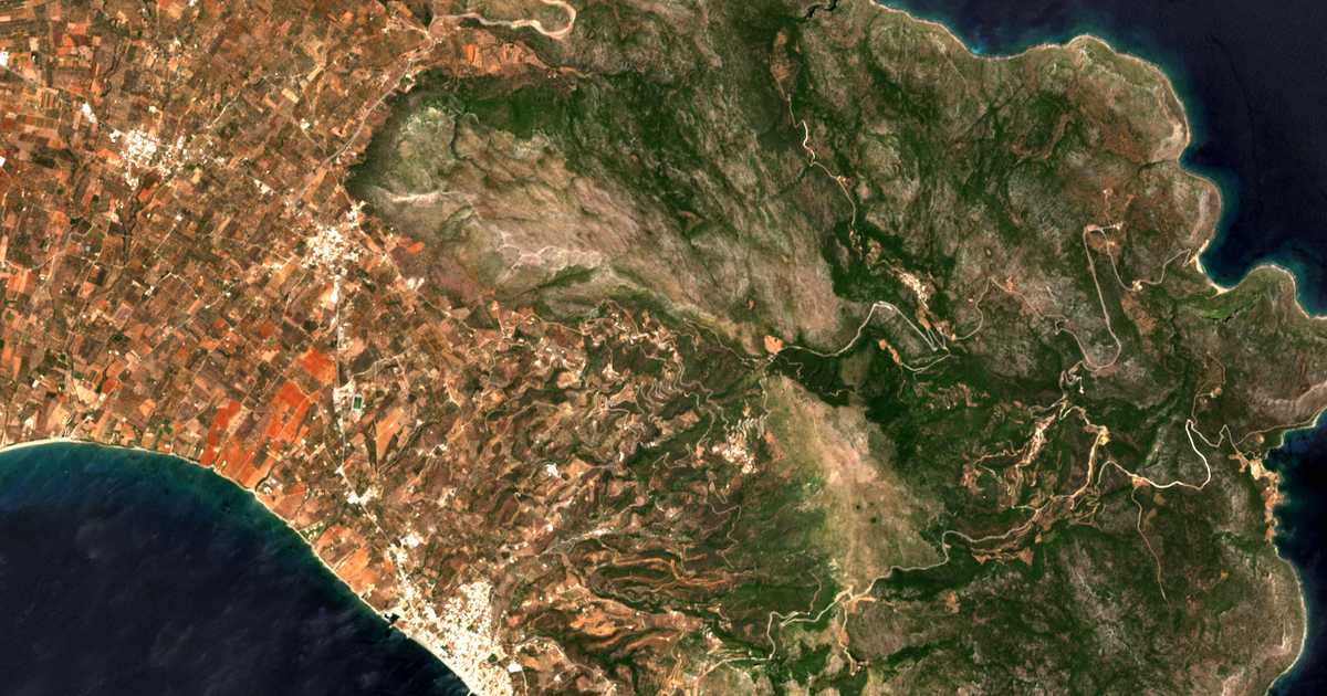 Satelitska karta: Mesochórion