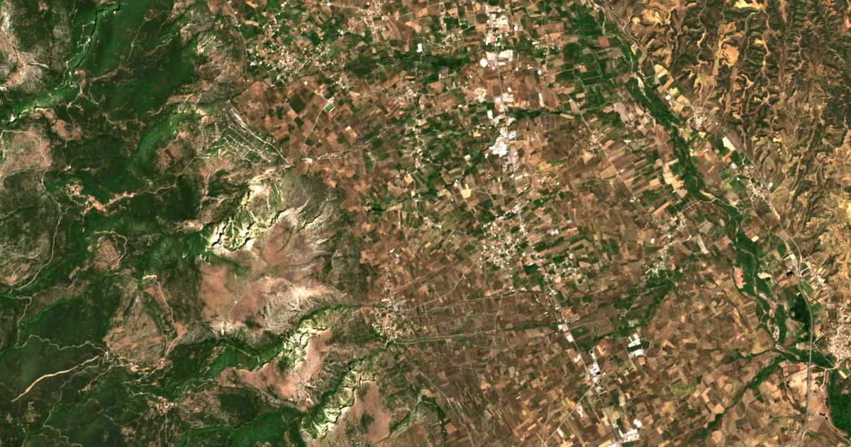 Satelitska karta: Katsarós