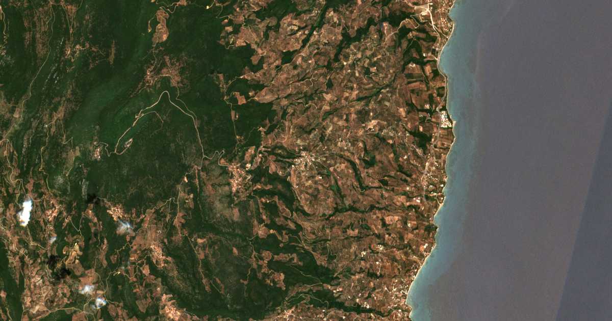Satelitska karta: Achladochórion