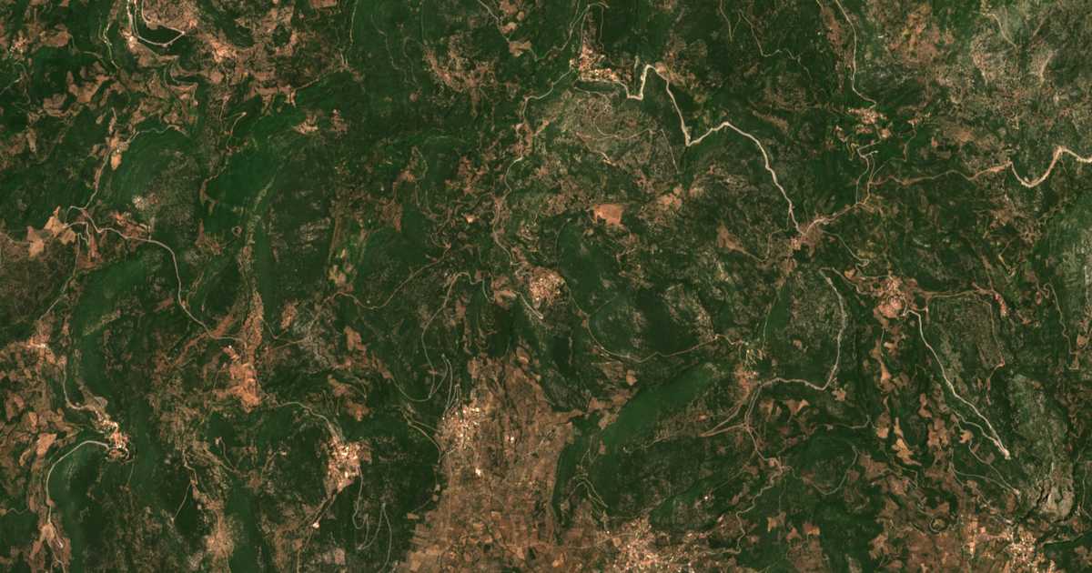 Satelitska karta: Chalkiás