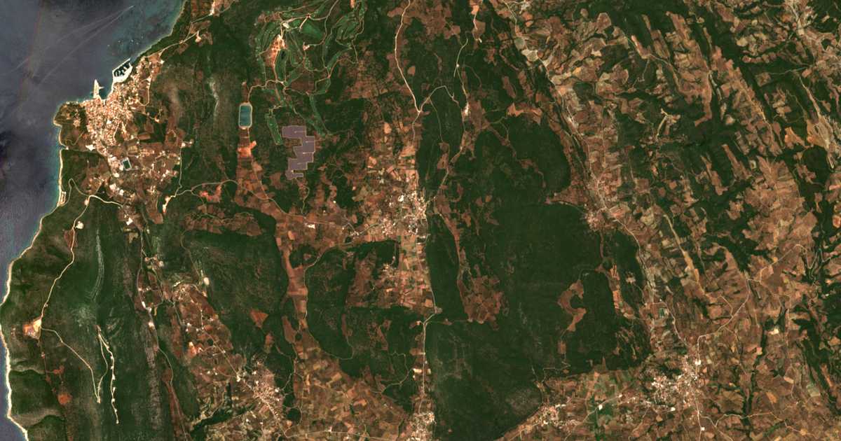 Satelitska karta: Kynigós
