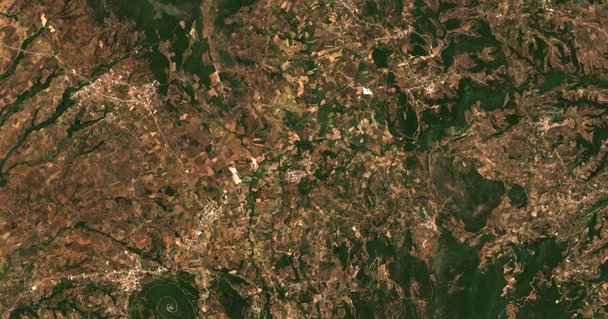 Satelitska karta: Mesopótamos