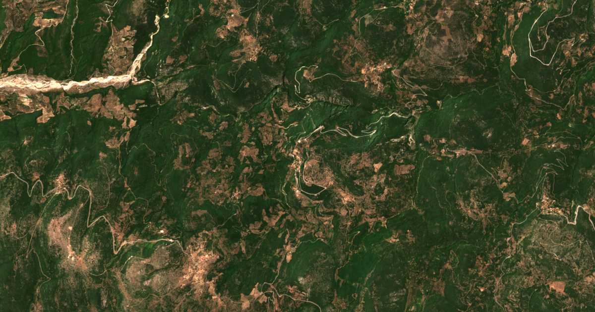 Satelitska karta: Platánia