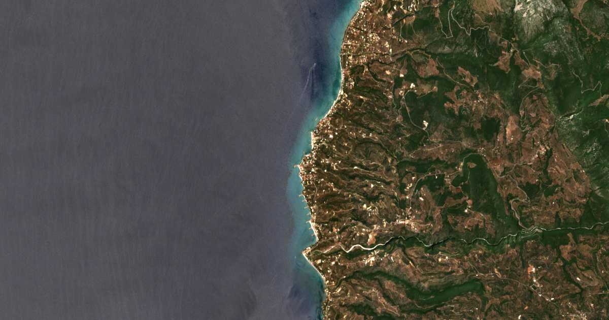 Satelitska karta: Avía