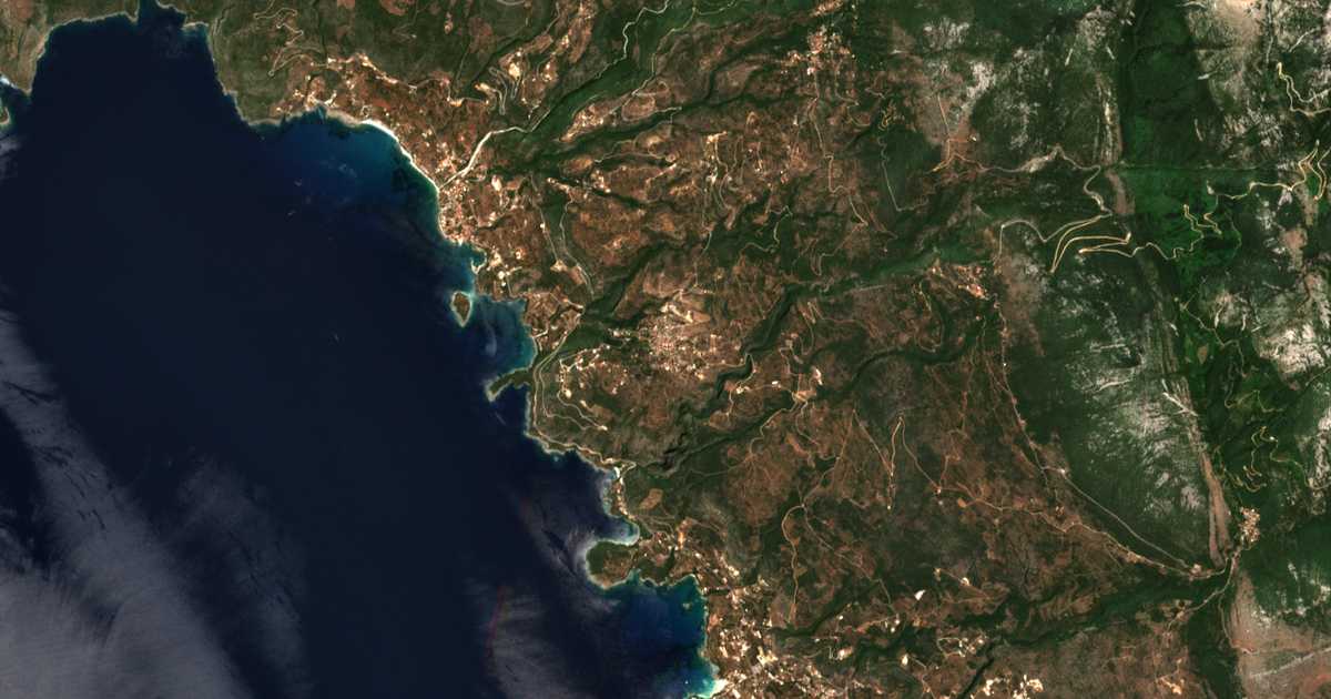Satelitska karta: Proástion