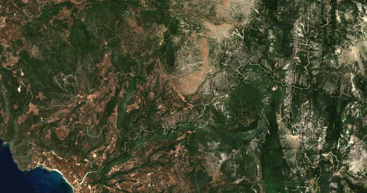 Satelitska karta: Tséria