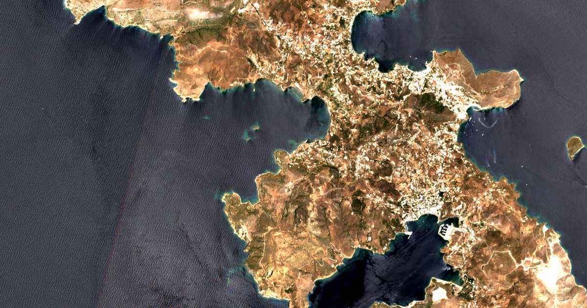 Satelitska karta: Drymón
