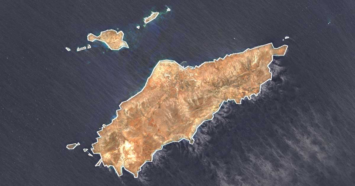 Satelitska snimka s ucrtanom granicom: Dímos Kásou