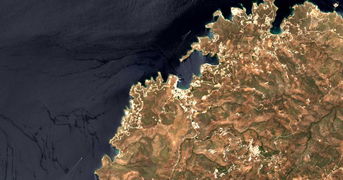 Satelitska karta: Korissía