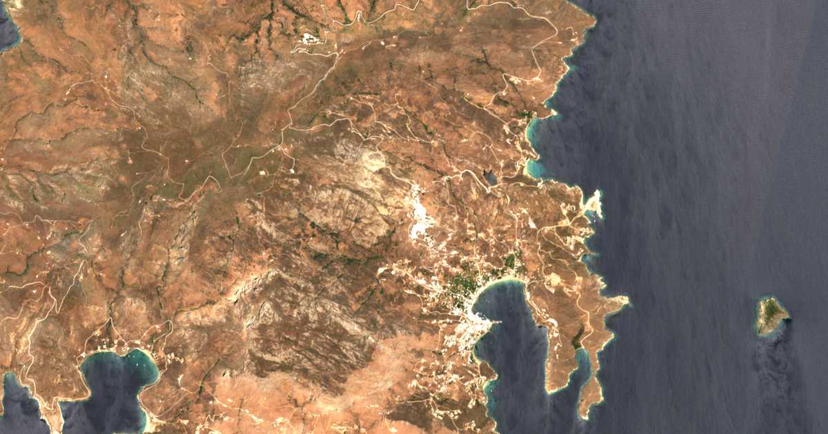 Satelitska karta: Serifos