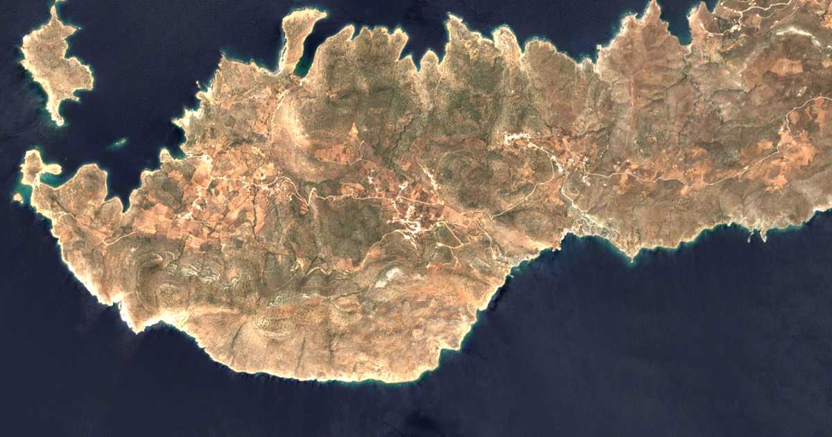 Satelitska karta: Arkesíni