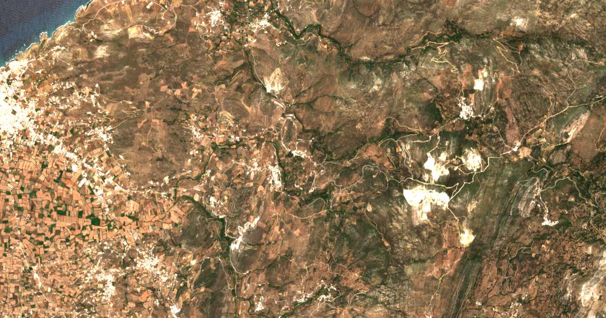 Satelitska karta: Kourounochórion