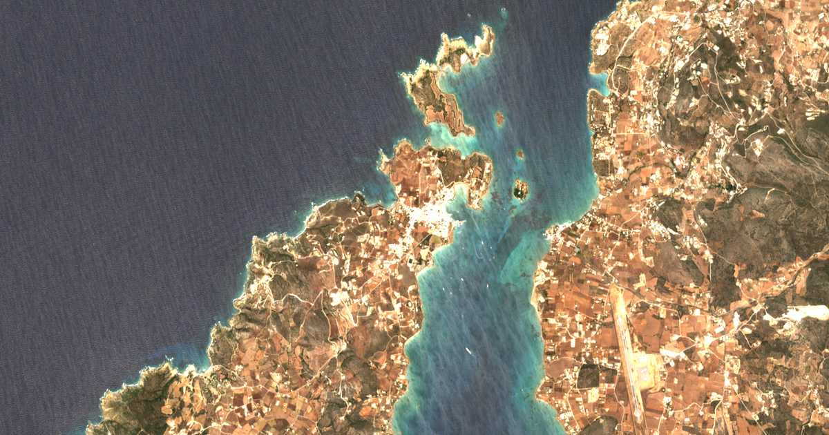 Satelitska karta: Antíparos