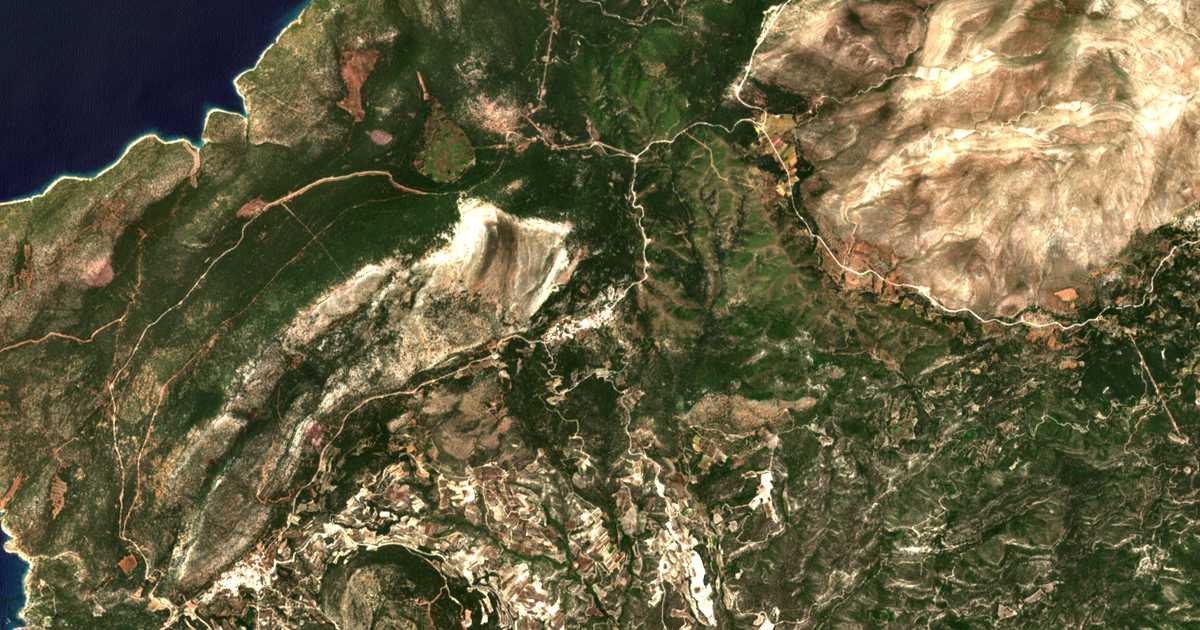 Satelitska karta: Siána
