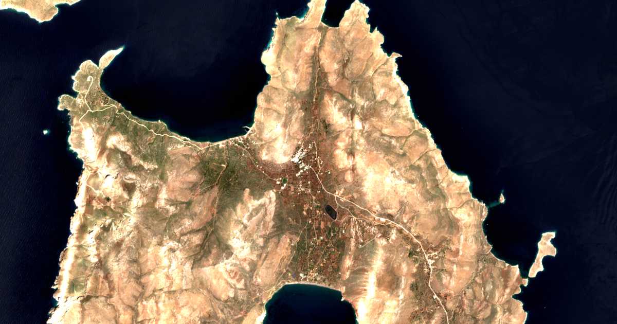 Satelitska karta: Megálon Choríon
