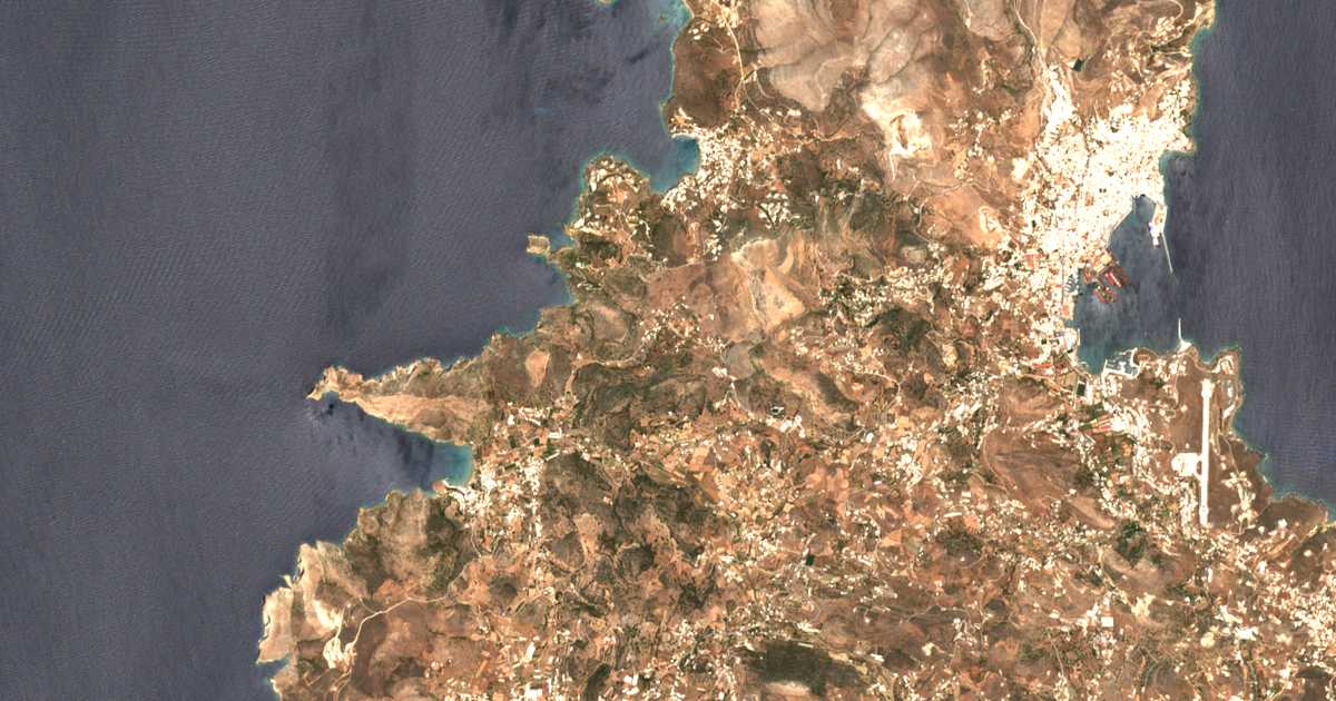 Satelitska karta: Danakós