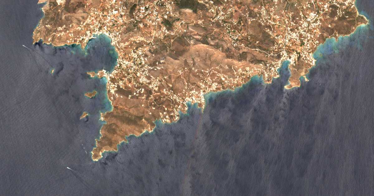 Satelitska karta: Mégas Gialós