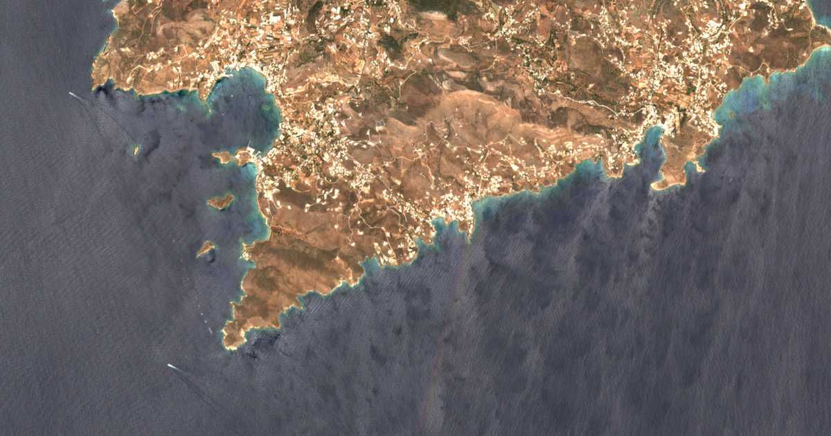 Satelitska karta: Mégas Gialós