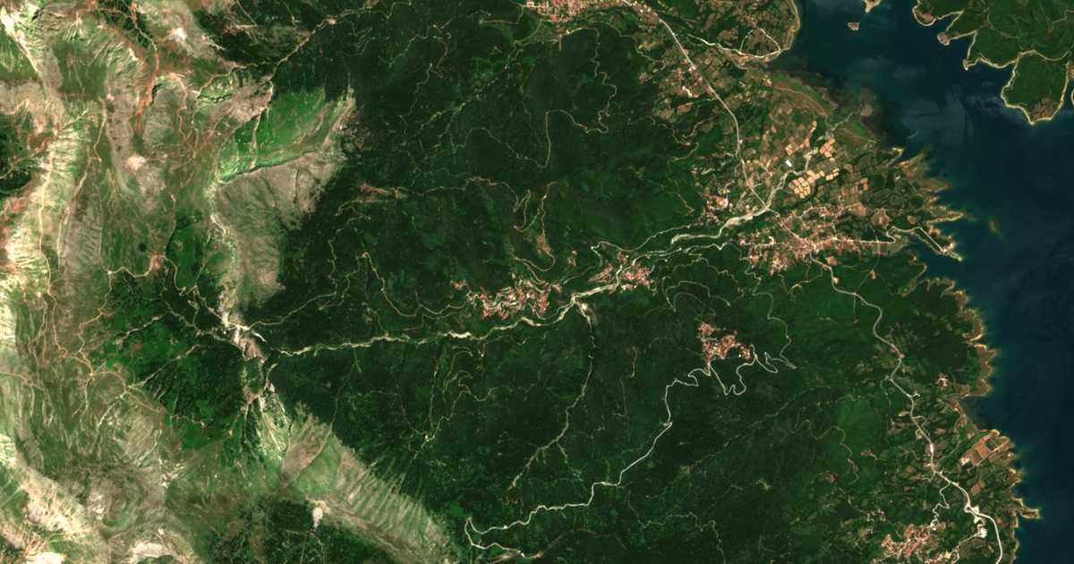 Satelitska karta: Fylaktí