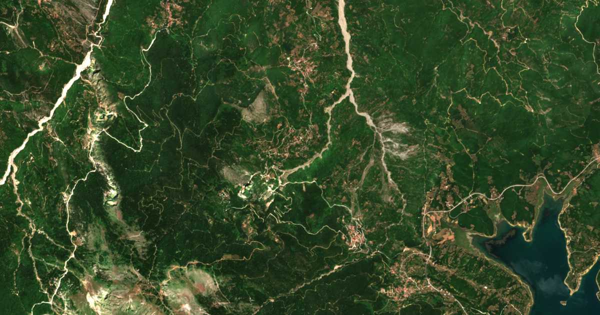 Satelitska karta: Anthochórion