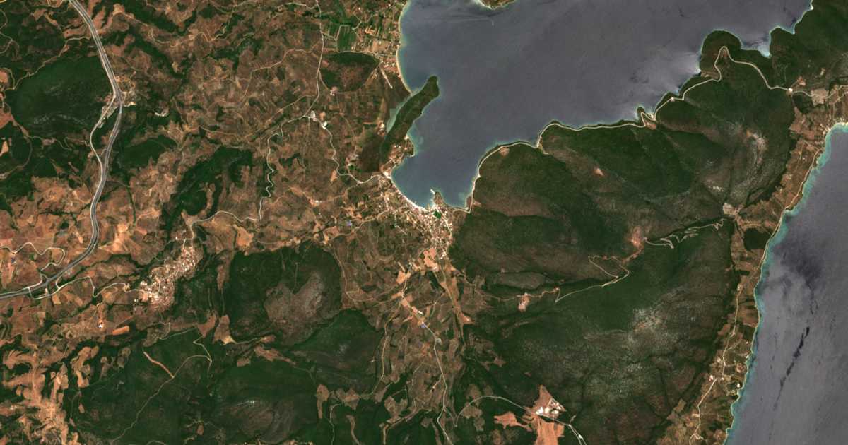 Satelitska karta: Achílleion