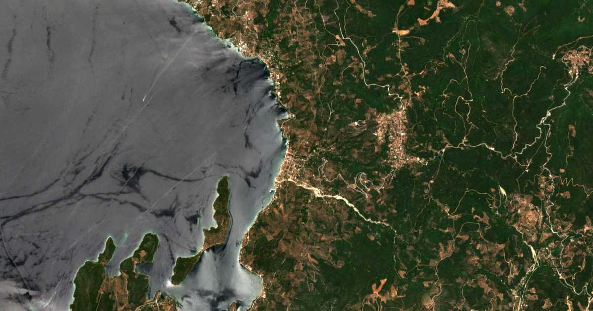 Satelitska karta: Milína
