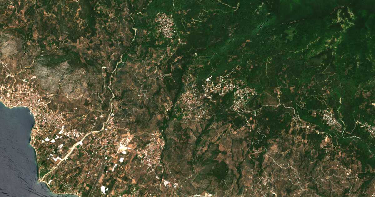 Satelitska karta: Ágios Vlásios
