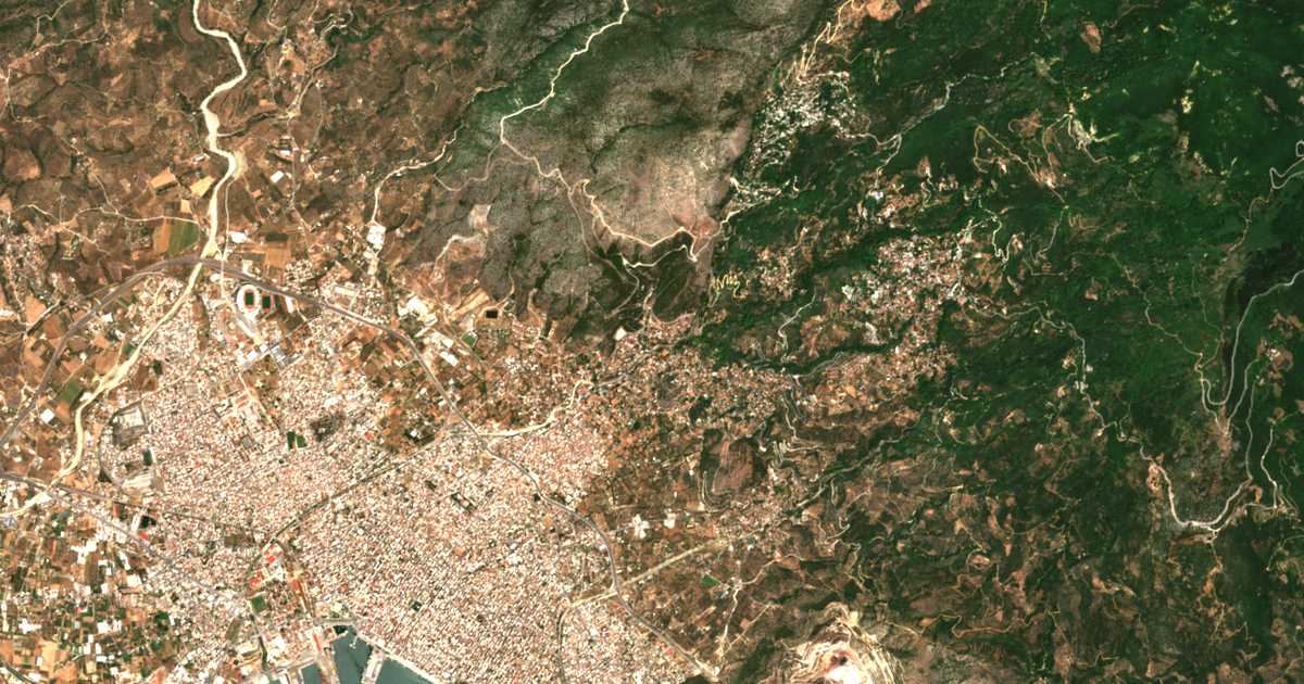 Satelitska karta: Ágios Onoúfrios