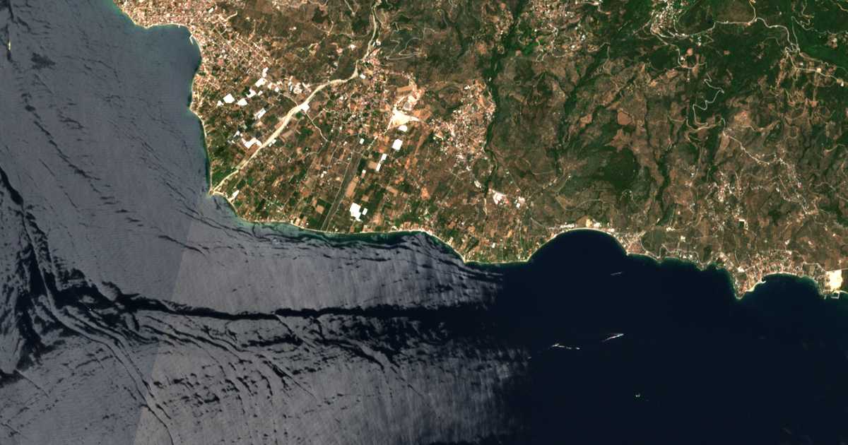 Satelitska karta: Platanídia