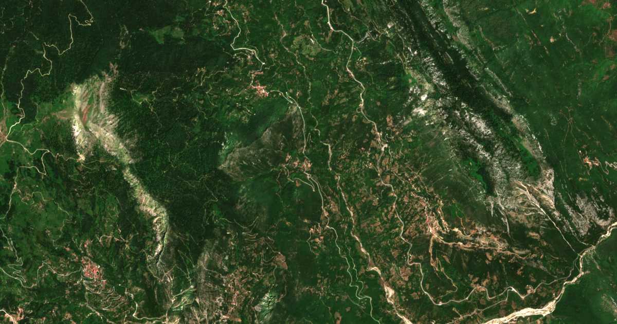 Satelitska karta: Ágios Prokópios