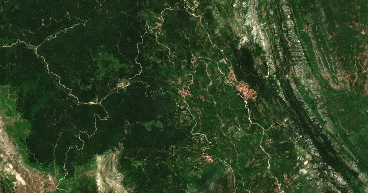 Satelitska karta: Vronterón