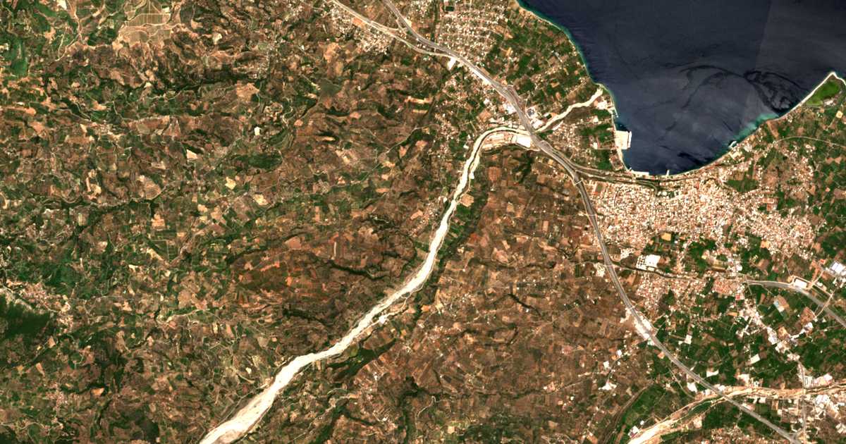 Satelitska karta: Dimitrópoulon